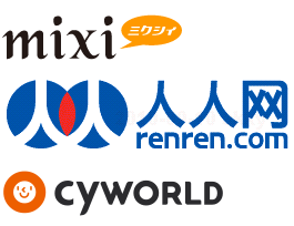 Mixi - Renren - Cyworld