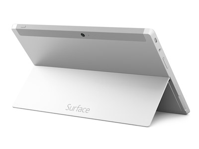 La Surface 2 peut se poser aisément grâce à son capot inclinable