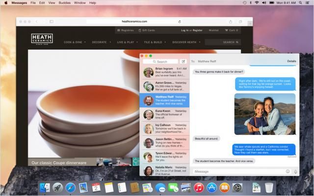 OS X Yosemite présente les interfaces avec un effet translucide